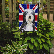 Load image into Gallery viewer, Bearded Collie with English Union Jack British Flag Garden Flag - Outdoor Decorative Yard Flag