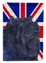 Load image into Gallery viewer, Chow Chow with English Union Jack British Flag Garden Flag - Outdoor Decorative Yard Flag SS4943GF