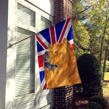 Load image into Gallery viewer, Chow Chow with English Union Jack British Flag Flag Canvas House Size SS4944CHF