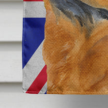 Load image into Gallery viewer, Chow Chow with English Union Jack British Flag Flag Canvas House Size SS4944CHF