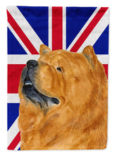 Load image into Gallery viewer, Chow Chow with English Union Jack British Flag Flag Canvas House Size SS4944CHF