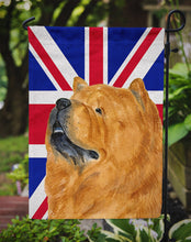 Load image into Gallery viewer, Chow Chow with English Union Jack British Flag Garden Flag - Outdoor Decorative Yard Flag