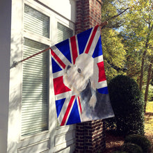 Load image into Gallery viewer, Dandie Dinmont Terrier with English Union Jack British Flag Flag Canvas House Size SS4945CHF