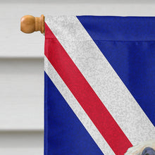 Load image into Gallery viewer, Dandie Dinmont Terrier with English Union Jack British Flag Flag Canvas House Size SS4945CHF