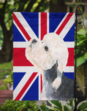 Load image into Gallery viewer, Dandie Dinmont Terrier with English Union Jack British Flag Garden Flag - Outdoor Decorative Yard Flag