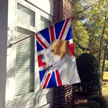 Load image into Gallery viewer, Jack Russell Terrier with English Union Jack British Flag Flag Canvas House Size SS4946CHF