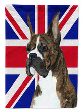 Load image into Gallery viewer, Boxer with English Union Jack British Flag Garden Flag – Decorative Outdoor Yard Flag SS4950GF