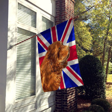 Load image into Gallery viewer, Sussex Spaniel with English Union Jack British Flag Flag Canvas House Size SS4952CHF