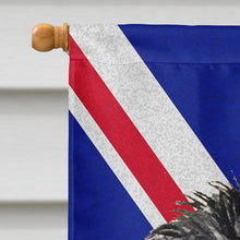 Load image into Gallery viewer, Affenpinscher with English Union Jack British Flag Flag Canvas House Size SS4953CHF