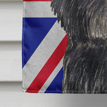 Load image into Gallery viewer, Affenpinscher with English Union Jack British Flag Flag Canvas House Size SS4953CHF