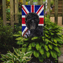 Load image into Gallery viewer, Affenpinscher with English Union Jack British Flag Garden Flag - Outdoor Decorative Yard Flag SS4953GF