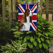 Load image into Gallery viewer, Springer Spaniel with English Union Jack British Flag Garden Flag – Decorative Outdoor Yard Flag SS4955GF