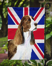 Load image into Gallery viewer, Springer Spaniel with English Union Jack British Flag Garden Flag – Decorative Outdoor Yard Flag SS4955GF