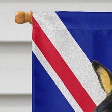 Load image into Gallery viewer, Basenji with English Union Jack British Flag Flag Canvas House Size SS4956CHF