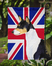 Load image into Gallery viewer, Basenji with English Union Jack British Flag Garden Flag – Decorative Outdoor Yard Flag SS4956GF