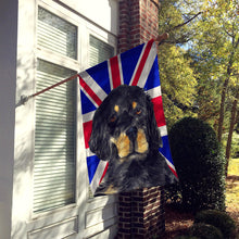 Load image into Gallery viewer, Gordon Setter with English Union Jack British Flag Flag Canvas House Size SS4957CHF