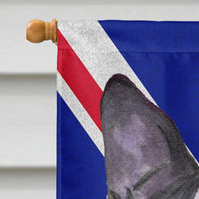 Load image into Gallery viewer, Boston Terrier with English Union Jack British Flag Flag Canvas House Size SS4958CHF