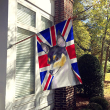 Load image into Gallery viewer, Rat Terrier with English Union Jack British Flag Flag Canvas House Size SS4960CHF
