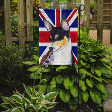 Load image into Gallery viewer, Rat Terrier with English Union Jack British Flag Garden Flag - Outdoor Decorative Yard Flag SS4960GF