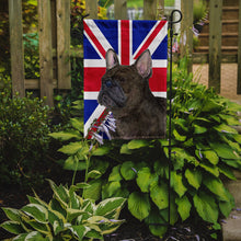 Load image into Gallery viewer, French Bulldog with English Union Jack British Flag Garden Flag – Decorative Outdoor Yard Flag SS4961GF