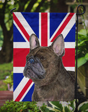 Load image into Gallery viewer, French Bulldog with English Union Jack British Flag Garden Flag – Decorative Outdoor Yard Flag SS4961GF