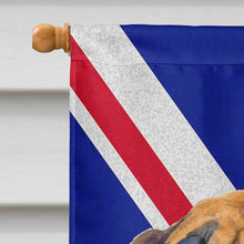 Load image into Gallery viewer, Bullmastiff with English Union Jack British Flag Flag Canvas House Size SS4962CHF