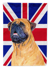 Load image into Gallery viewer, Bullmastiff with English Union Jack British Flag Flag Canvas House Size SS4962CHF