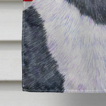 Load image into Gallery viewer, Akita with English Union Jack British Flag Flag Canvas House Size SS4963CHF