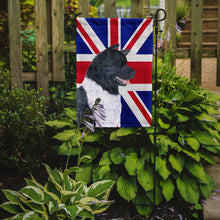 Load image into Gallery viewer, Akita with English Union Jack British Flag Garden Flag - Outdoor Decorative Yard Flag