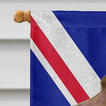 Load image into Gallery viewer, Field Spaniel with English Union Jack British Flag Flag Canvas House Size SS4967CHF
