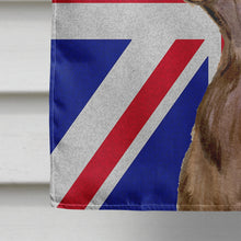 Load image into Gallery viewer, Field Spaniel with English Union Jack British Flag Flag Canvas House Size SS4967CHF