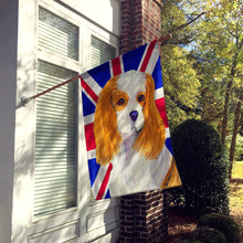 Load image into Gallery viewer, Cavalier Spaniel with English Union Jack British Flag Flag Canvas House Size SS4969CHF