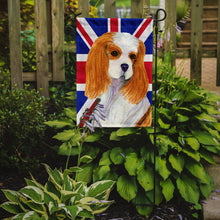Load image into Gallery viewer, Cavalier Spaniel with English Union Jack British Flag Garden Flag – Decorative Outdoor Yard Flag SS4969GF