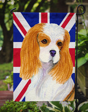 Load image into Gallery viewer, Cavalier Spaniel with English Union Jack British Flag Garden Flag – Decorative Outdoor Yard Flag SS4969GF