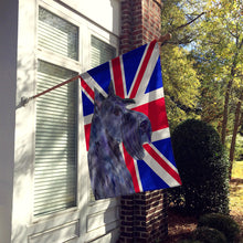 Load image into Gallery viewer, Scottish Terrier with English Union Jack British Flag Flag Canvas House Size SS4971CHF