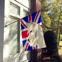 Load image into Gallery viewer, Scottish Terrier Wheaten with English Union Jack British Flag Flag Canvas House Size SS4972CHF