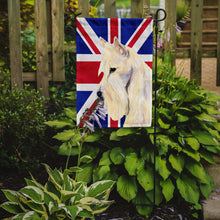 Load image into Gallery viewer, Scottish Terrier Wheaten with English Union Jack British Flag Garden Flag – Decorative Outdoor Yard Flag SS4972GF