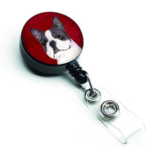 Load image into Gallery viewer, Boston Terrier Retractable Badge Reel or ID Holder with Clip