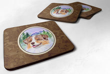 Load image into Gallery viewer, Australian Shepherd Coasters - Set of 4 Lightweight Foam, Absorbent Drink Coasters