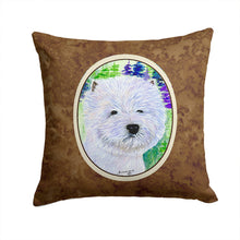 Load image into Gallery viewer, Westie Throw Pillow - 14x14 Decorative Pillow – Art for Your Home &amp; Patio