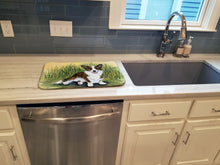 Load image into Gallery viewer, Corgi Dish Drying Mat – Absorbent, Artistic Kitchen Essentials SS8004DDM