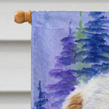 Load image into Gallery viewer, Clumber Spaniel Flag Canvas House Size