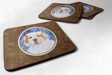 Load image into Gallery viewer, Clumber Spaniel Coasters - Set of 4 Lightweight Foam, Absorbent Drink Coasters
