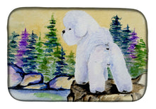 Load image into Gallery viewer, Bichon Frise Dish Drying Mat – Absorbent, Artistic Kitchen Essentials SS8010DDM