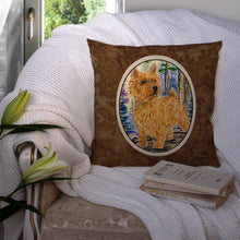 Load image into Gallery viewer, Norwich Terrier Throw Pillow - 14x14 Decorative Pillow – Art for Your Home &amp; Patio