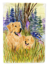 Load image into Gallery viewer, Golden Retriever Flag Canvas House Size