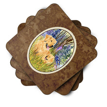 Load image into Gallery viewer, Golden Retriever Coasters - Set of 4 Lightweight Foam, Absorbent Drink Coasters