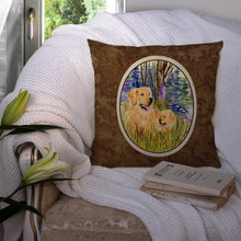 Load image into Gallery viewer, Golden Retriever Throw Pillow - 14x14 Decorative Pillow – Art for Your Home &amp; Patio