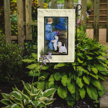 Load image into Gallery viewer, Lady with her  Westie Garden Flag – Decorative Outdoor Yard Flag