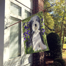 Load image into Gallery viewer, Bearded Collie Flag Canvas House Size